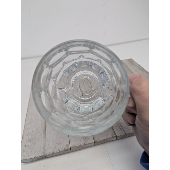 Arcoroc France Britannia 20 Oz Thumbprint Glass Mug 5” - Picture 5 of 5